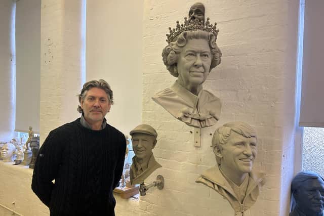 Sculpture Douglas Jennings, who has created Jimmy Dickinson's statue, has previously been behind statues for Graham Taylor, Jack Charlton and Queen Elizabeth II.