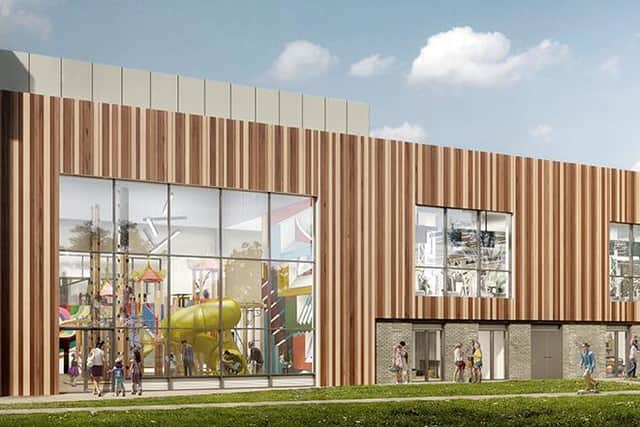 An artist's impression of Fareham Leisure Centre