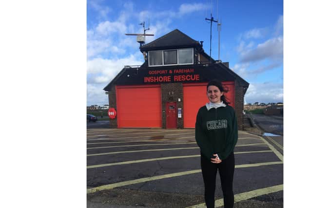Hebe Compton, 18, has organised the art trail to spread some joy in Gosport. Picture: Zella Compton