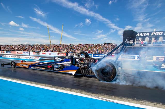 The Santa Pod Raceway in Northamptonshire