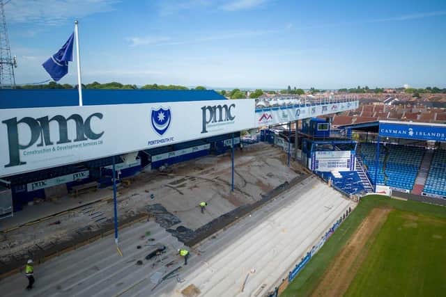 New disabled seats are to be introduced towards the corner of North Stand Upper. Picture: Michael Woods / Solent Sky Services