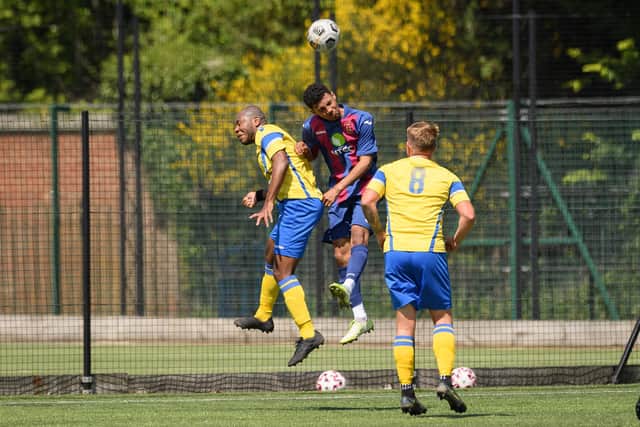 US Portsmouth's Fin Bellow (middle). Picture: Keith Woodland