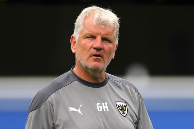 AFC Wimbledon boss Glyn Hodges (Photo by James Chance/Getty Images)