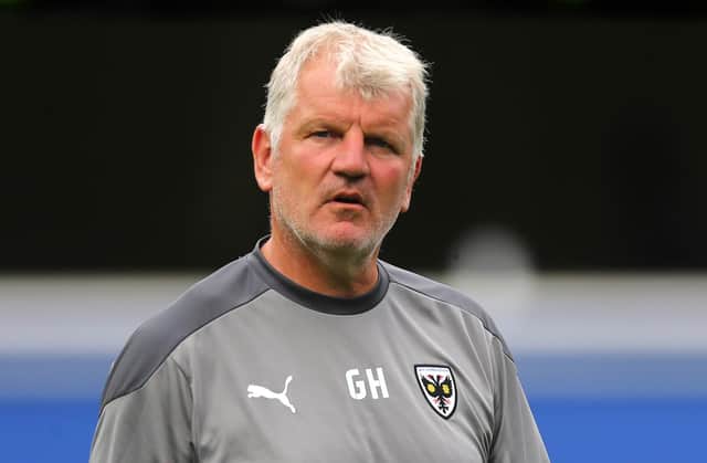 AFC Wimbledon boss Glyn Hodges (Photo by James Chance/Getty Images)