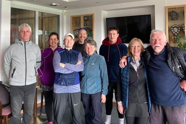 Alverstoke 1 v Ryde Lawn 3 Weekend Mixed - Tim Bell, Tara Creasy, Sue Western, Tony Norish, Anne Tapley, Josh Thompson, Jenny Boswell and Tom Carter.