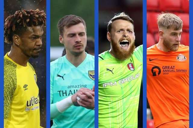 From left: Jamal Blackman, Will Stevens, Viktor Johansson, Lee Burge