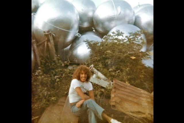 Roger Daltrey at Pounds Yard for the filming of Ken Russell's 1975 film Tommy