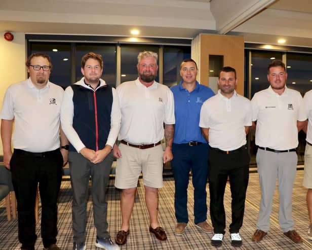 The Waterlooville team (from left) Kevin Clayton, James Pinhorn, Bill Parker, Gary Kimber, Jay Jeram, Karl Udy and Dave Fauset. Picture by Andrew Griffin