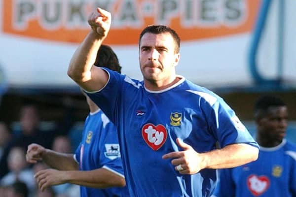 David Unsworth made just 19 appearances for Pompey, a victim of Harry Redknapp walking out of the club in November 2004. Picture: MARTYN HAYHOW/AFP via Getty Images