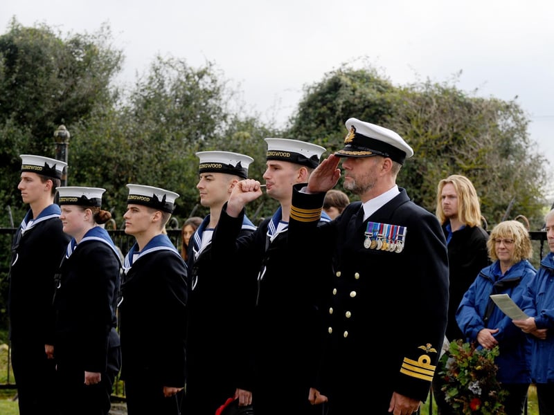 A service to commemorate Trafalgar Day took place on Friday, October 20, at the Nelson Monument along Portsdown Hill.