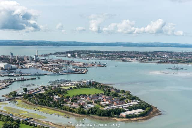 The Royal Navy headquarters, Whale Island in Portsmouth Harbour Picture: Shaun Roster  www.shaunroster.com