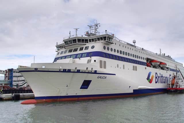 Brittany Ferries newest ship, Galicia.
Picture: Tony Weaver