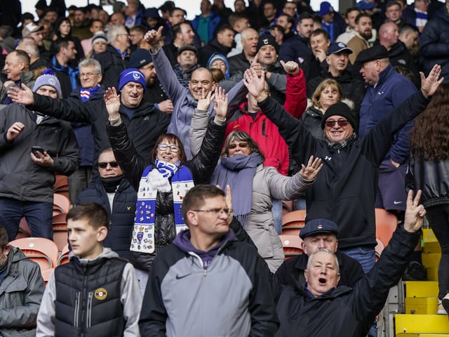 Pompey sold out their away allocation of tickets for Saturday's game at Blomfield Road