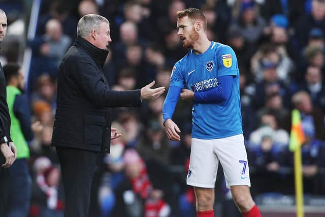 Pompey's Tom Naylor and boss Kenny Jackett