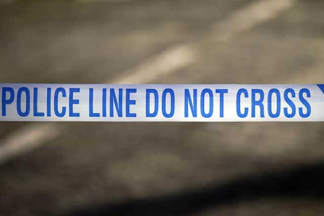 Police cordoned off the scene in West Street, Fareham today.
(Picture: Peter Byrne via PA)