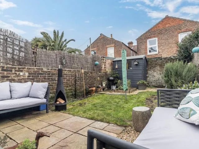 The listing says: "Lawson Rose have the pleasure of marketing this superbly finished & immaculately presented, two bedroom, bay & forecourt property in the popular Bath Road, Southsea."