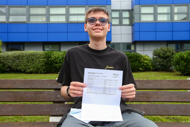 Michael Callard has done well and is going to read Biochemistry at the University of Portsmouth.
Picture: Chris Moorhouse (jpns 170823-13)