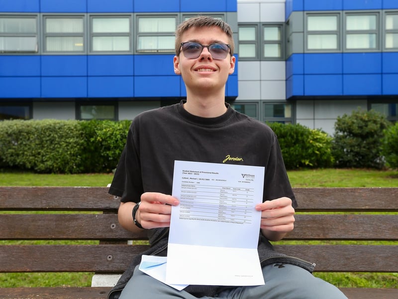 Michael Callard has done well and is going to read Biochemistry at the University of Portsmouth.
Picture: Chris Moorhouse (jpns 170823-13)