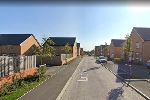 An address in Luck Road, Hedge End, was raided. The cannabis factory, containing 250 plants, will be destroyed by police. Picture: Google Street View.