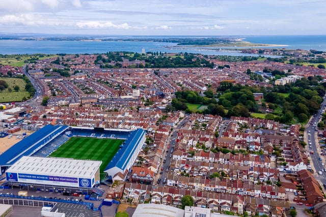 Fratton Park, home to Portsmouth FC, is located on Portsea Island. It is unique in English professional football as it is the only professional English football ground not found on the mainland of Great Britain. Fratton Park has been the only home football ground in Pompey's entire history since it was opened on August 15, 1899. The first ever match at the ground was a 2-0 friendly win over rivals Southampton on September 6, 1899. Ahead of this season it has seen some major work carried out to improve the ground.
Picture: Neil Campbell
www.skymarinerdrone.com