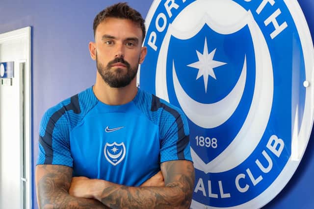 Marlon Pack misses out on his second Pompey debut at the Hawks this afternoon. Picture: Porsmouth FC