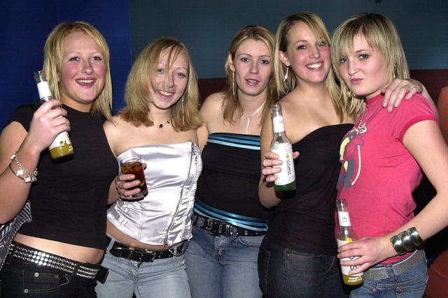 Clubbers enjoying a night out at Bar Bluu in Southsea in the 00s