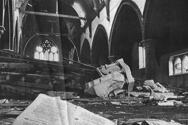 The end for St Mark’s Church, North End, Portsmouth, in March 1971. Picture: The News archive.