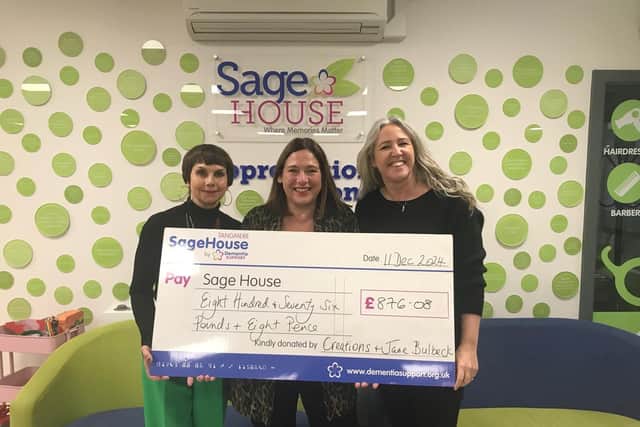 Jane Bulbeck and Creations cheque presentation
