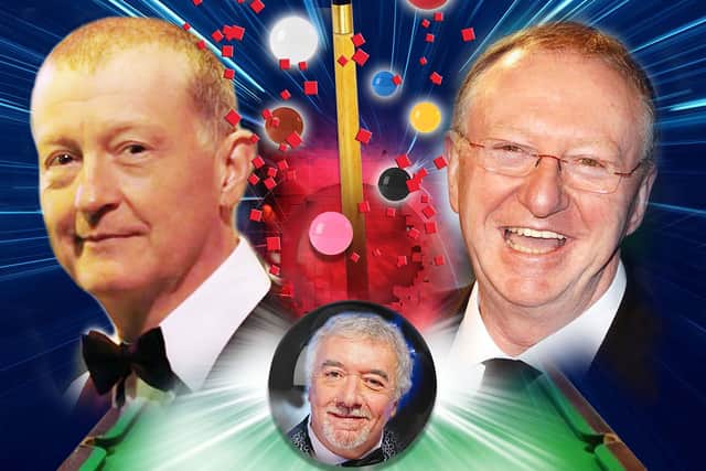 An Evening With Snooker Greats featuring Steve Davis, Dennis Taylor and John Virgo is at New Theatre Royal, Portsmouth on October 11, 2021