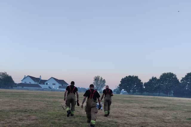 The Hampshire fire service's assistant director for prevention and protection said fire crews had faced 'challenging' and 'difficult' conditions during the heatwave.