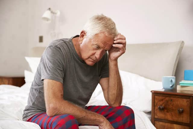 Fiona Caine helps a man who is feeling down and lonely. Picture: iStock/PA.