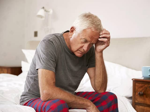 Fiona Caine helps a man who is feeling down and lonely. Picture: iStock/PA.