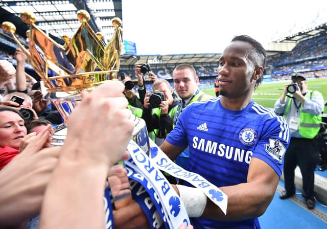Didie Drogba won four Premier League titles with Chelsea and the Champions League.  Picture: BEN STANSALL/AFP via Getty Images