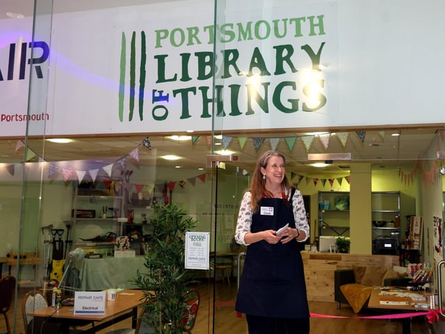 Portsmouth's first 'library of things' will open in the Cascades Shopping Centre this weekend (May 13). Run by the repair cafe, the facility will allow people to borrow tools and appliances rather than owning them.
Pictured is Clare Seek the organiser.
Picture: Sam Stephenson.