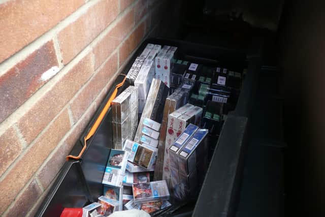 Some of the fake cigarettes seized by trading standards teams from the store in Albert Road, Southsea.