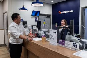 Alan Mak MP visited the Havant branch of Nationwide