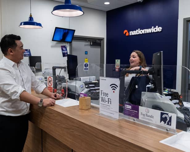 Alan Mak MP visited the Havant branch of Nationwide