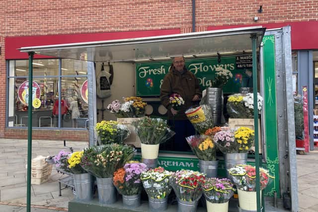 Florist James Mason, 50, from North End, has run a stall in West Street, Fareham, for 30 years.