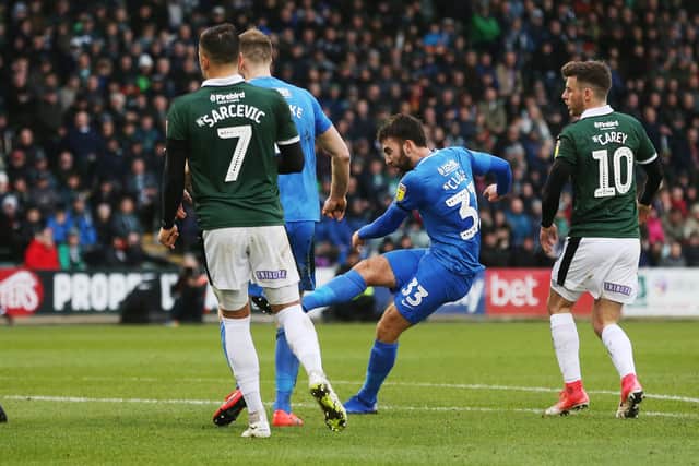 Ben Close scores for Pompey on their last visit to Home Park