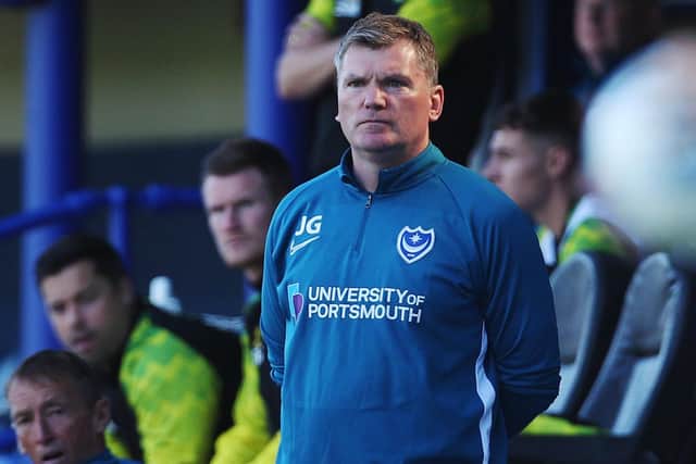 Pompey assistant Joe Gallen. Picture: Joe Pepler