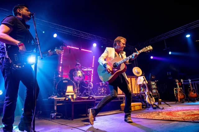 Wickham Festival 2019 on Saturday at Blind Lane in Wickham - Kiefer Sutherland and his band perform on The Village Stage. Picture: Vernon Nash (040819-006)