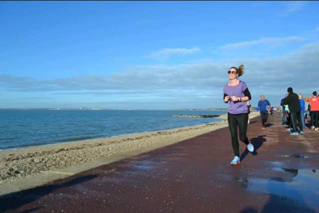 Sian Hosmer, deputy headteacher at Haselworth Primary School, ran every single day in January - and isn't stopping anytime soon. Picture: Supplied