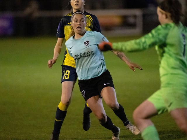 Portsmouth (light blue) v Moneyfields. Picture by Alex Shute