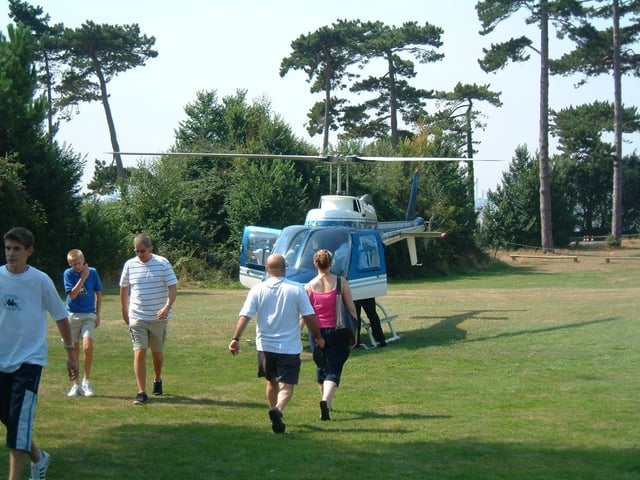 Helicopter pleasure flights at Supercar Weekend