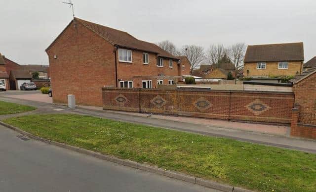 The verge in Sywell Crescent is site for the proposed mast.