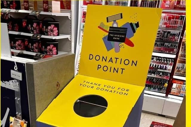 Portsmouth Hygiene Bank has donation points across the City