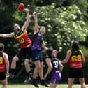 Portsmouth Pirates take on North London Lions in an AFL league game at Warblington School. Picture: Chris Moorhouse