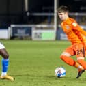 Alfie Bridgman made his Pompey debut in the Papa John's Trophy at Peterborough earlier this month. Picture: Nigel Keene/ProSportsImages