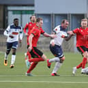 Hawks take on Eastbourne Borough in the National League South last month. Picture: Neil Marshall