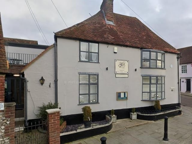 The modern-British restaurant 36 on the Quay, in Emsworth, boasts gorgeous harbour views from a 'intimate' quayside cottage.